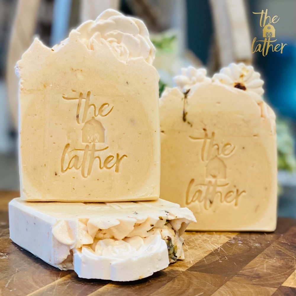 Lavender & French Vanilla Goat Milk & Cream Lather - Picture 2 of 7